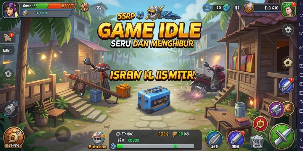 Screenshot gameplay menunjukkan aksi permainan Idle yang menarik.
