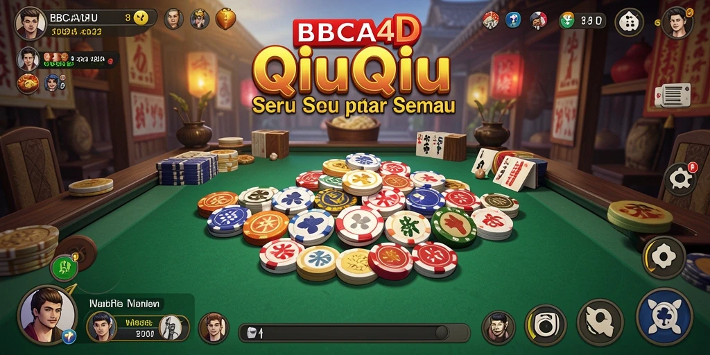 Tampilan gameplay QiuQiu yang seru di BBCA4D.