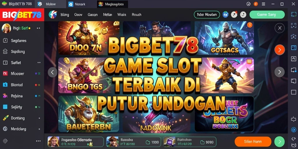 Screenshot utama dari gameplay Slot yang seru di BIGBET78.