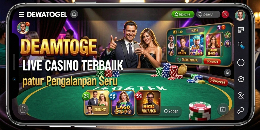 Tampilan gameplay Live Casino yang menarik dan interaktif di DEWATOGEL.