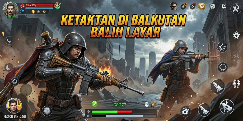 Gameplay GOTO77 menampilkan suasana menakutkan dan mencekam.