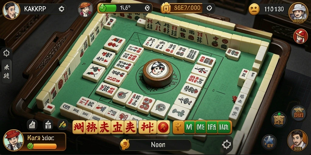 Tampilan gameplay Mahjong yang menantang dan menyenangkan di KAKRP.