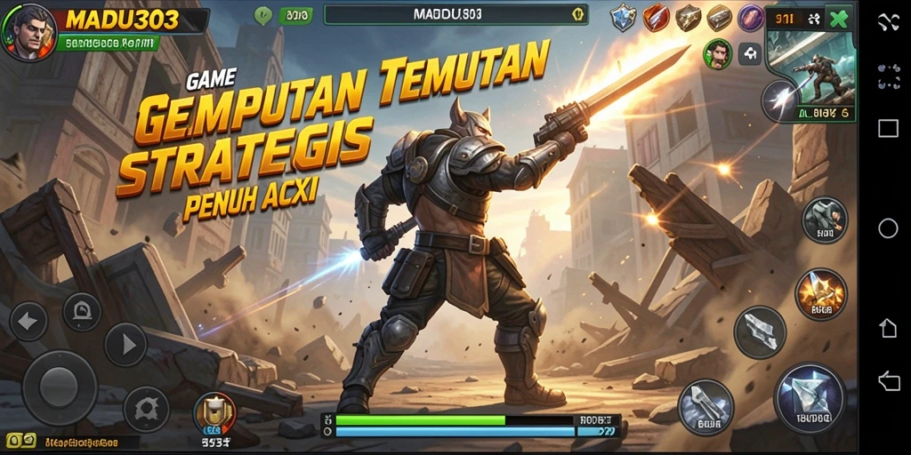 Tampilan aksi mendebarkan dari gameplay MADU303 dalam TPS.