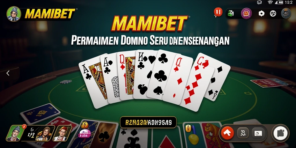 Tampilan gameplay seru dari MAMIBET saat bermain Domino.