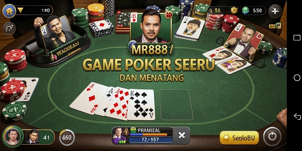 Tampilan Gameplay Seru di MR888 dengan Permainan Poker Menarik.