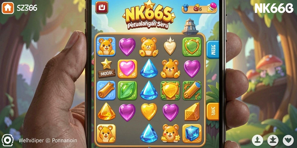 Tampilan gameplay NK666 yang seru dan penuh warna.