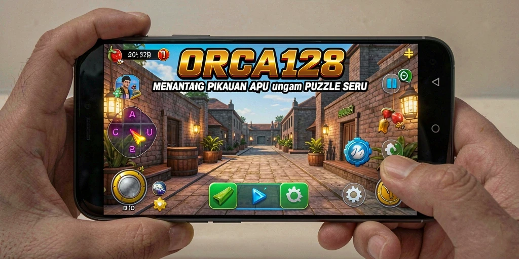 Tampilan screenshot utama ORCA128 dengan gameplay Puzzle yang menarik.