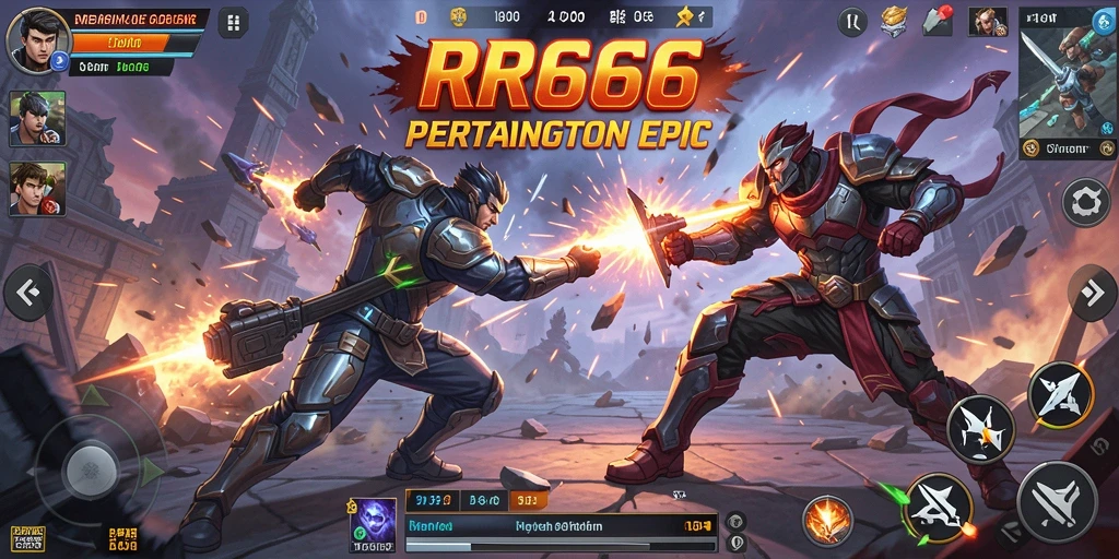 Screenshot gameplay menampilkan aksi mendebarkan dalam RR666.