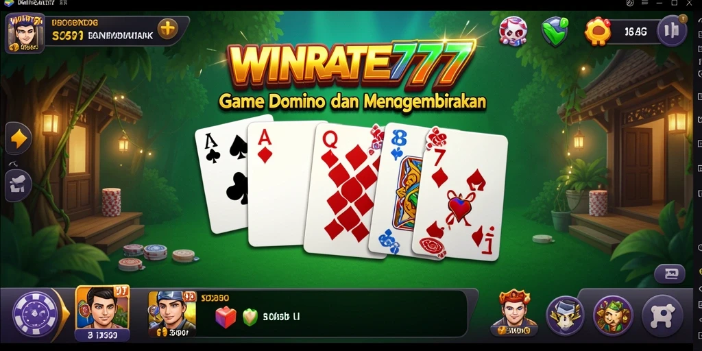 Tampilan gameplay WINRATE777 yang seru dan interaktif dalam bermain Domino.