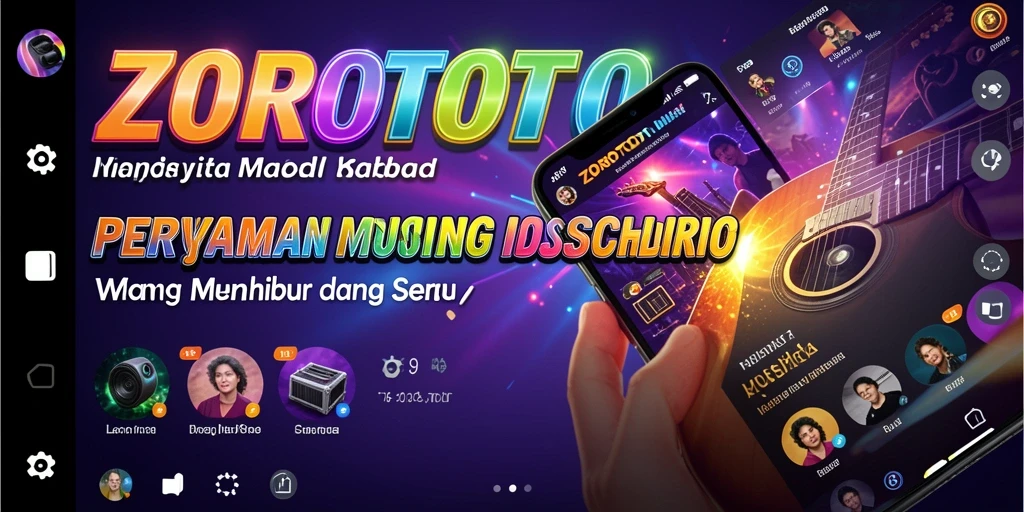 Tangkapan layar ZOROTOTO menampilkan momen permainan musik yang seru.